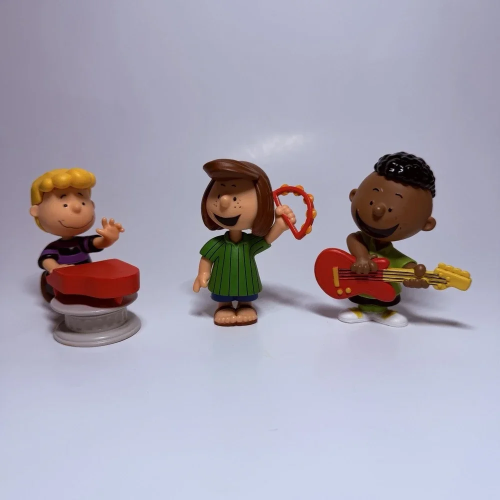 Vintage Peanuts Gang PVC Mini Figures Lot Charlie Brown Snoopy Lucy & More Set